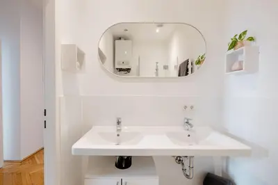 Ein Badezimmer in der Unterkunft Wohnung Nahe Schönbrunn