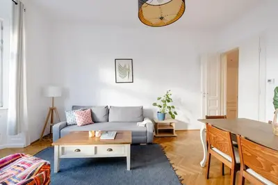 Ein Sitzbereich in der Unterkunft Wohnung Nahe Schönbrunn