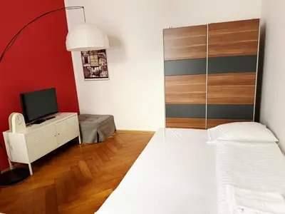 Ein Bett oder Betten in einem Zimmer der Unterkunft Wipplinger Home Apartment Vienna
