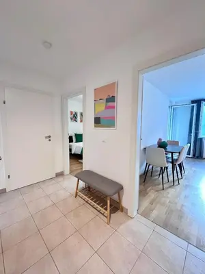 Ein Sitzbereich in der Unterkunft Funky Apartment near Central Station Free Parking