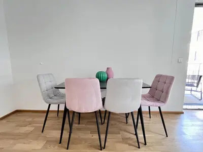 Ein Sitzbereich in der Unterkunft Funky Apartment near Central Station Free Parking