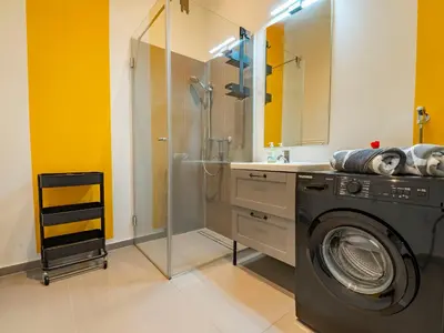 Ein Badezimmer in der Unterkunft Exclusive Suite Museumsquartier