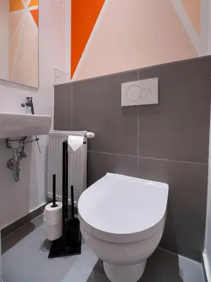 Ein Badezimmer in der Unterkunft Exclusive Suite Museumsquartier