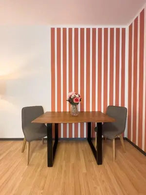 Ein Sitzbereich in der Unterkunft Delightful Suite Westbahnhof