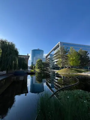 Blick auf einen Fluss in der Nähe der Ferienwohnung
