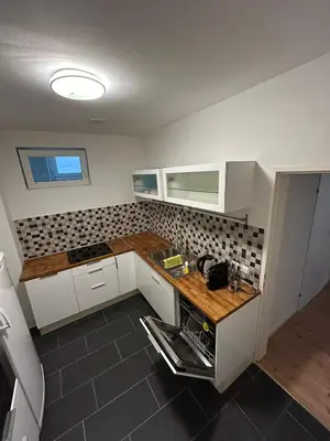 Küche/Küchenzeile in der Unterkunft Favoriten Apartments
