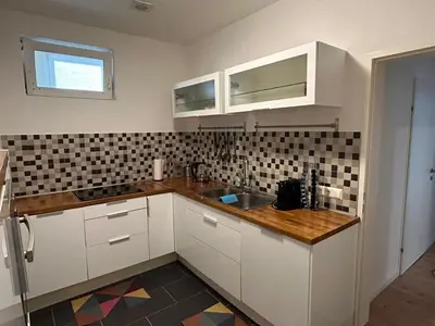 Küche/Küchenzeile in der Unterkunft Favoriten Apartments