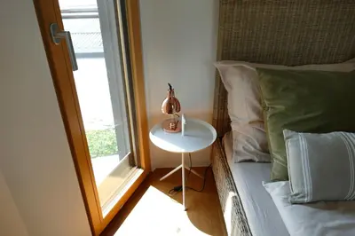 Ein Sitzbereich in der Unterkunft Luxuriöses Ferienhaus am Neusiedler See