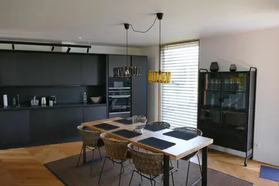 Küche/Küchenzeile in der Unterkunft Luxuriöses Ferienhaus am Neusiedler See