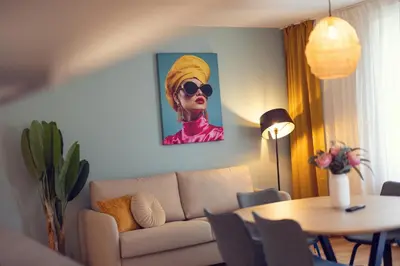Ein Sitzbereich in der Unterkunft MEVERLING Diva 2