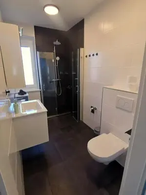 Ein Badezimmer in der Unterkunft Privatunterkunft in Hornstein