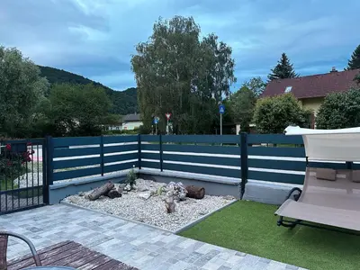 Ein allgemeiner Bergblick oder ein Berglick von der Ferienwohnung aus