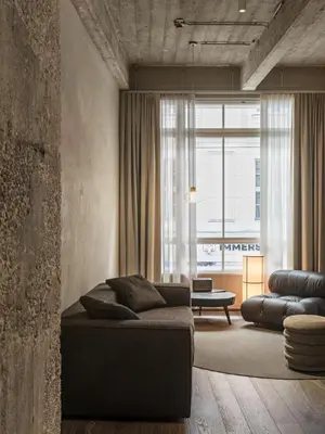 Ein Sitzbereich in der Unterkunft Rooms by Wolfensson - Boutique Hotel
