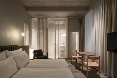 Ein Bett oder Betten in einem Zimmer der Unterkunft Rooms by Wolfensson - Boutique Hotel