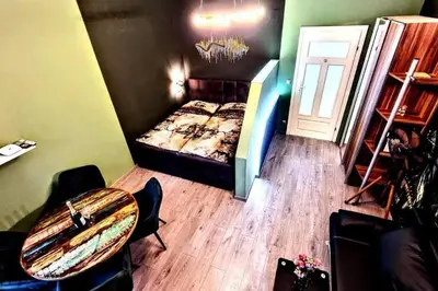 Ein Bett oder Betten in einem Zimmer der Unterkunft Modern flat with great location for longer stays