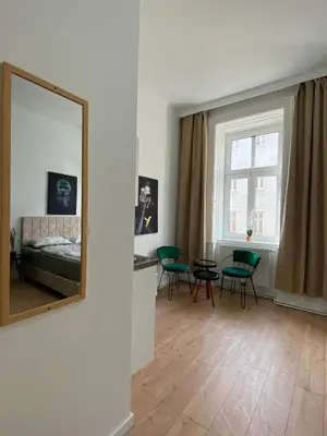 Ein Sitzbereich in der Unterkunft Budget 8BR Apartment with Terrace for 16 Guests