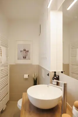 Ein Badezimmer in der Unterkunft BOHO Suite - Augarten City Apartment Terrace