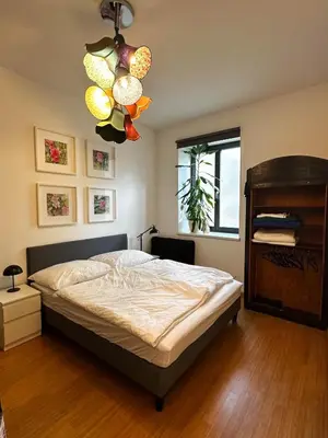 Ein Bett oder Betten in einem Zimmer der Unterkunft Wellness Rental Vienna