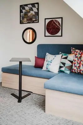 Ein Sitzbereich in der Unterkunft Hampton By Hilton Vienna City West