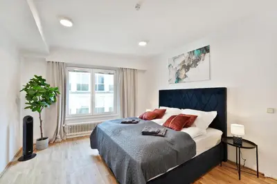 Ein Bett oder Betten in einem Zimmer der Unterkunft Stephansdom Residence Apartment