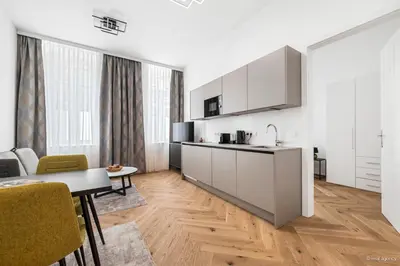 Küche/Küchenzeile in der Unterkunft easy-flat Rokitanskygasse - Apartments near Tram 43 to City Center
