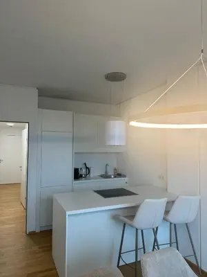 Küche/Küchenzeile in der Unterkunft Skyline Suite - schick über Wien