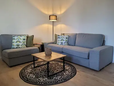 Ein Sitzbereich in der Unterkunft Casa Melina