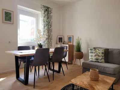 Ein Sitzbereich in der Unterkunft Casa Melina