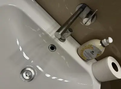 Ein Badezimmer in der Unterkunft Vienna City Loft Apartment Naschmarkt U4