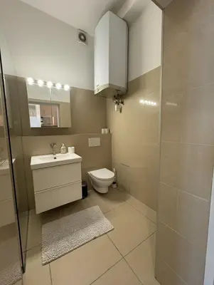 Ein Badezimmer in der Unterkunft Vienna City Loft Apartment Naschmarkt U4
