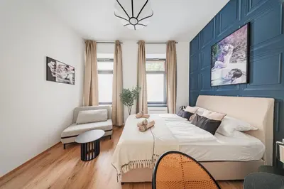 Ein Bett oder Betten in einem Zimmer der Unterkunft RIVE by Home1