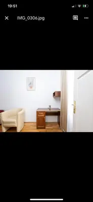 Ein Sitzbereich in der Unterkunft Crystal Apartment Vienna