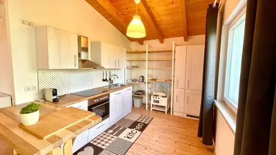 Küche/Küchenzeile in der Unterkunft Burgenland Chalet