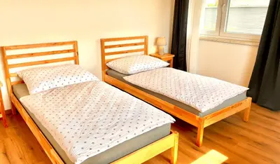 Ein Bett oder Betten in einem Zimmer der Unterkunft Burgenland Chalet
