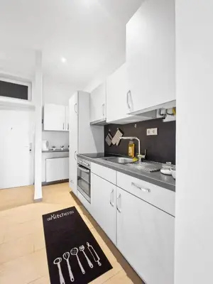Küche/Küchenzeile in der Unterkunft Central Vienna Charm