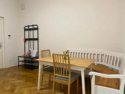 Ein Sitzbereich in der Unterkunft Villa Jahn