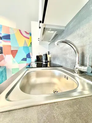 Grundriss der Unterkunft Designer Wohnung mit Balkon