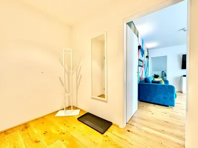 TV/Unterhaltungsangebot in der Unterkunft Wohnung mit Balkon