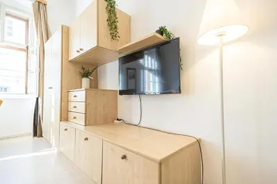 TV/Unterhaltungsangebot in der Unterkunft Charming 1BR Apartment Near Wiener Stadthalle