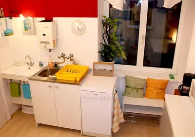 Küche/Küchenzeile in der Unterkunft Gemütliches Appartement in City-Nähe