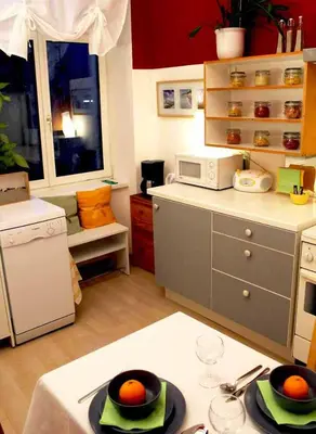 Küche/Küchenzeile in der Unterkunft Gemütliches Appartement in City-Nähe