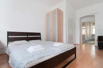 Ein Bett oder Betten in einem Zimmer der Unterkunft Premium Apartments Klimschgasse