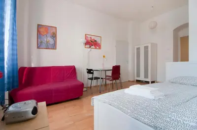 Ein Bett oder Betten in einem Zimmer der Unterkunft Premium Apartments Klimschgasse