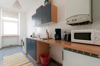 Küche/Küchenzeile in der Unterkunft Premium Apartments Klimschgasse