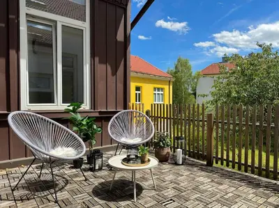 Ein Balkon oder eine Terrasse in der Unterkunft Biedermaier Charm in Mödling