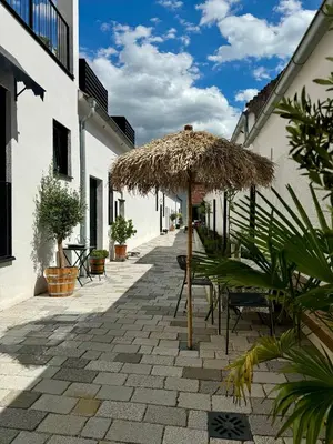 Das Gebäude in dem sich die Ferienwohnung befindet