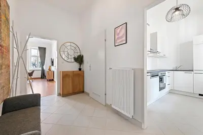 Küche/Küchenzeile in der Unterkunft Schönbrunn City Apartment is calling - by 4ty3 Apartments