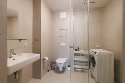 Ein Badezimmer in der Unterkunft Ottakring Studio Apartment