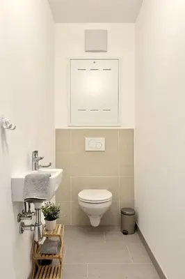 Ein Badezimmer in der Unterkunft Zentrales, klimatisiertes Apartment Nähe Spital & FH