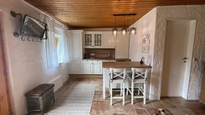 Küche/Küchenzeile in der Unterkunft Charmantes Cottage Appartement